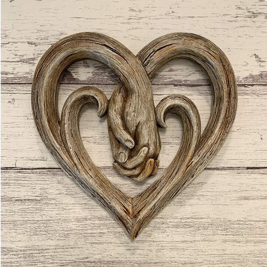 Crafted Harmony Wooden Embrace Decor