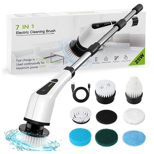 TurboClean 7-in-1 Electric Scrubber: Versatile Cleaning Power!