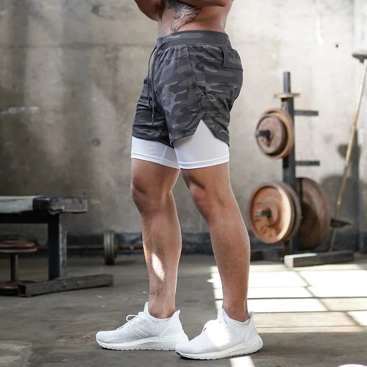 Quick-Dry 2in1 Gym Shorts