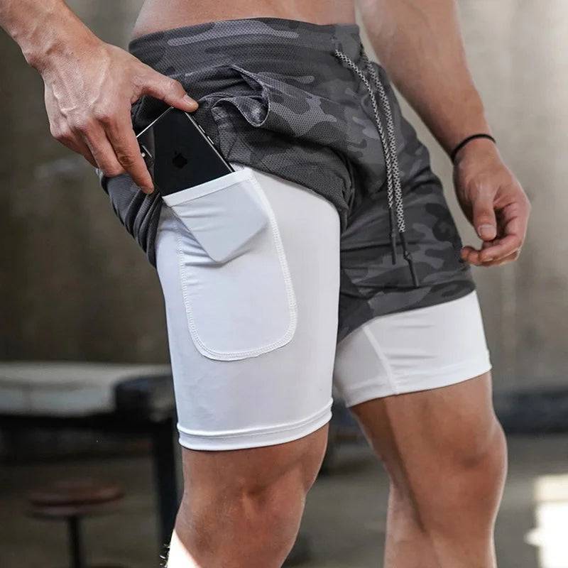 Quick-Dry 2in1 Gym Shorts