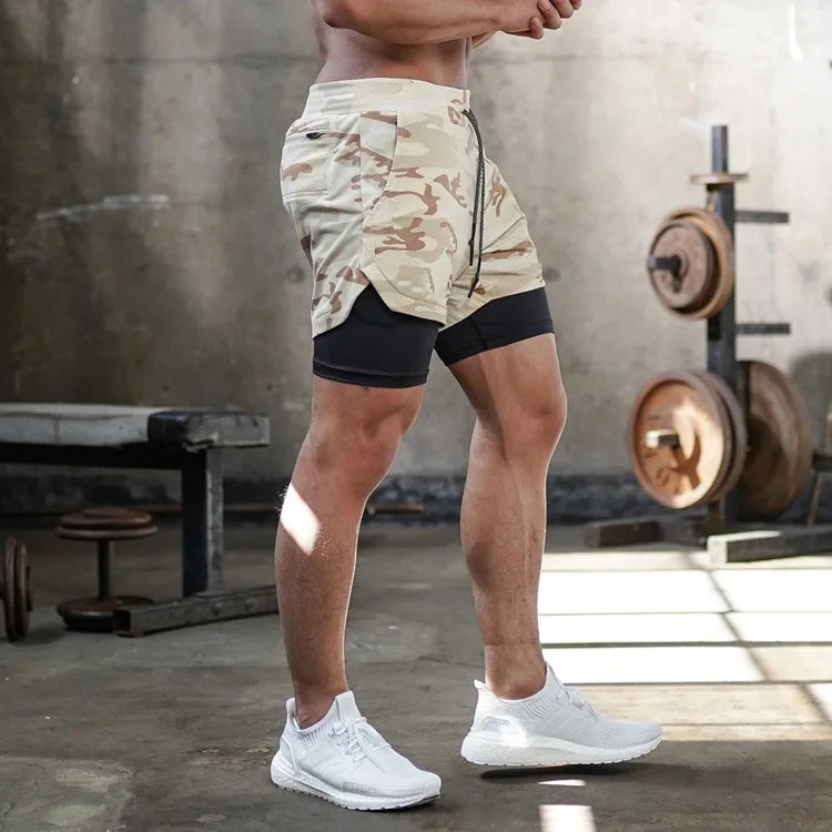 Quick-Dry 2in1 Gym Shorts